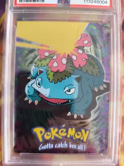 Pokemon Card Movie Edition Foil Topps Venusaur Bisaflor Holo Deutsch PSA 8 - Image 3