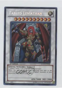 Fabled Leviathan 1st Ed. YuGiOh Hidden Arsenal 3 #HA03-EN026 2010 0b2 - Image 1