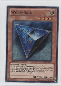 Worm Solid 1st Ed. YuGiOh Hidden Arsenal 3 #HA03-EN022 2010 0b5 - Image 1