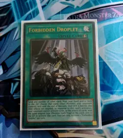Yugioh Forbidden Droplet RA01-EN064 PUR 1st ED NM Prismatic Ultimate - Image 1