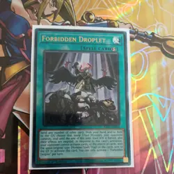 Yugioh Forbidden Droplet RA01-EN064 PUR 1st ED NM Prismatic Ultimate - Image 1