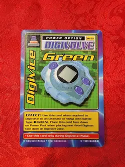 Bandai Digimon Trading Card Series 2 Digivice Green Bo-97 - Image 1