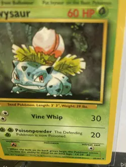 IVYSAUR - 30/102 - Base Set - Pokemon Card - LP Wotc Vintage - Image 4
