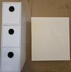 2x Dragon Shield Fortress Card Drawers White Each holds 1200 cards - Image 1