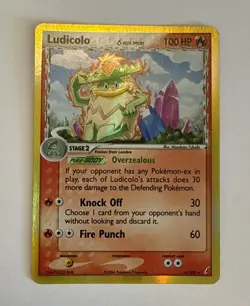 Ludicolo 6/100 Delta Species Crystal Guardians Reverse Holo Pokemon Card LP - Image 1