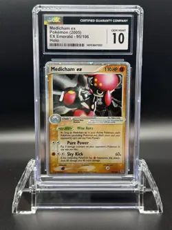 Pokemon Medicham ex 95/106 Ultra Rare EX Emerald CGC 10 GEM MINT Graded Card - Image 1