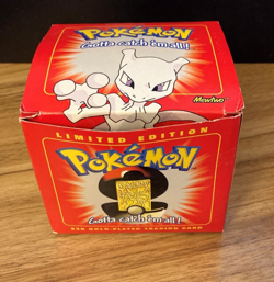 Pokemon MEWTWO 23K Gold Plated Trading Card 1999 Burger King Promo NEW SEALED - Image 1