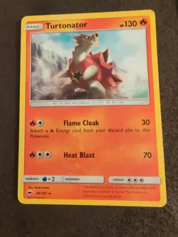 Turtonator Pokemon Trading Card Game (TCG) card from the Sun & Moon - Image 1