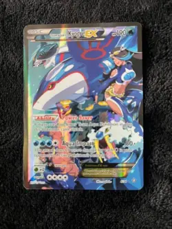 Team Aqua's Kyogre EX - 6/34 - Pokemon Double Crisis Full Art Card Pokemon EXEL - Image 1