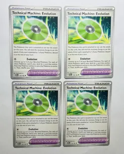 4x Technical Machine: Evolution 178/182 Trainer Card Playset - Pokemon TCG - Image 1