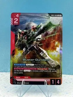 Gundam Card Game Newtype Rising Buster Gundam GD01-046 LR - Image 1