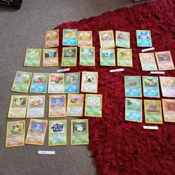 Vintage Pokemon Card Bundle x 34 Original WOTC mixed sets - Image 1
