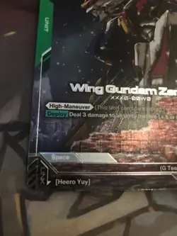 Wing Gundam Zero GD01-024 LR+ Alt Art GUNDAM TCG CARD ENGLISH NEWTYPE RISING - Image 3