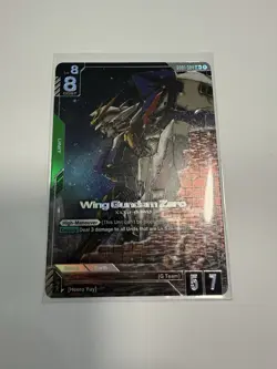 Wing Gundam Zero GD01-024 LR+ Alt Art GUNDAM TCG CARD ENGLISH NEWTYPE RISING - Image 1