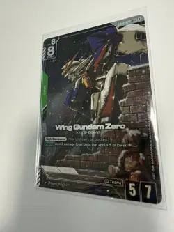 Wing Gundam Zero GD01-024 LR+ Alt Art GUNDAM TCG CARD ENGLISH NEWTYPE RISING - Image 2