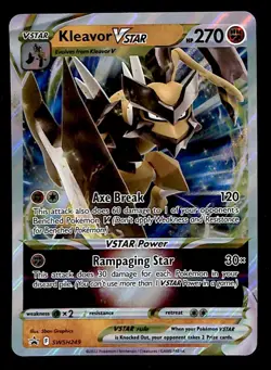 Kleavor Vstar Black Star Promo SWSH249, NM Pokemon Card - Image 1