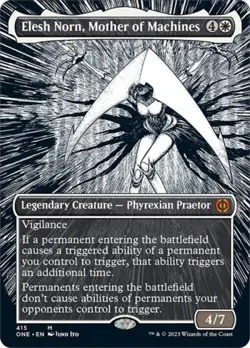 MTG English Elesh Norn, Mother of Machines (Borderless) NM Normal - Image 1