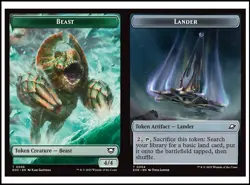 MTG - Beast (0006) / Lander (0004) Token - Edge of Eternities - Image 1