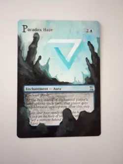 Paradox haze mtg Hand Painted Alter Magic the Gathering TCG Time Spiral - Image 1