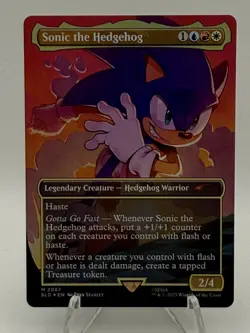 Sonic the Hedgehog 2087 Secret Lair Drop SLD MTG Magic Rainbow Foil - Image 1