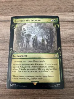 MTG. Assemble the Entmoot. Foil Showcase Scolls. The Lord of the Rings. Nm - Image 1