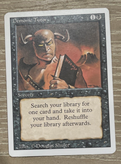 Demonic Tutor Revised Edition Regular NM MTG - Image 1