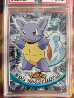 Pokemon Card Wartortle Schillok Topps 1999 Vintage English PSA 8 Green Logo - Image 3
