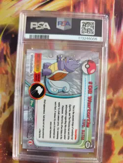 Pokemon Card Wartortle Schillok Topps 1999 Vintage English PSA 8 Green Logo - Image 5