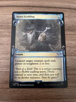 MTG Stern Scolding - Showcase Scrolls, The Lord of the Rings: Tales of Middle-ea - Image 1