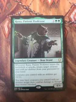 MTG EDH Custom Commander Deck: Ruxa, Patient Professor - Mono G No Abilities - Image 1