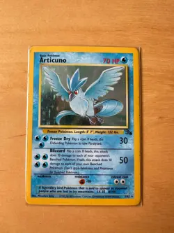 Articuno 2/62 Pokemon Fossil Set Holo Rare Card Very Good Condition - Image 4