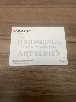MTG Lord Of The Rings Gold Stamped Art Series Plains 30/81 - Image 2
