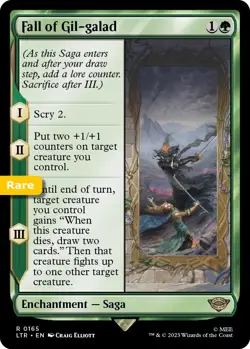 MTG Fall of Gil-galad Lord of the Rings Rare Enchantment - Saga NM - Image 1