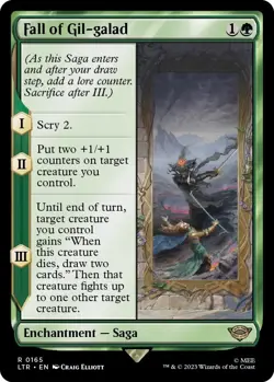 MTG Fall of Gil-galad Lord of the Rings Rare Enchantment - Saga NM - Image 2