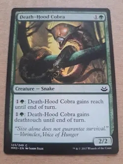 Death-Hood Cobra Modern Masters 2017 - MTG 123 - Image 1