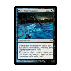 WOTC MtG Shadowmoor Dire Undercurrents (R) (Foil) EX - Image 1
