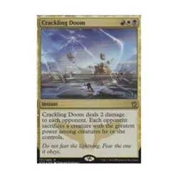 WOTC MtG Prerelease Promos Crackling Doom (P) (Foil) EX - Image 1