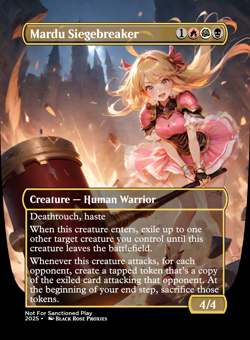Mardu Siegebreaker - MTG Anime Custom - Playtest - Image 1