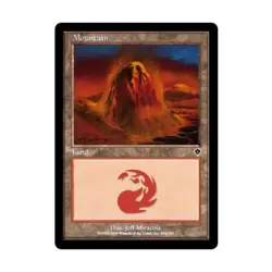 WOTC MtG Invasion Mountain #344 (C) (Foil) EX - Image 1