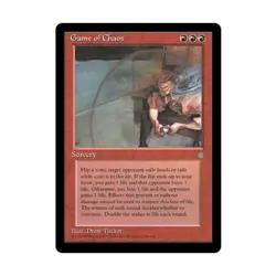WOTC MtG Ice Age Game of Chaos (R) EX - Image 1