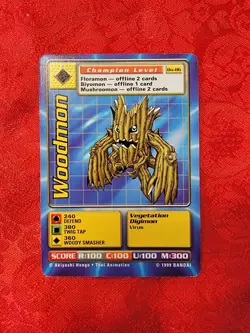 Bandai Digimon Trading Card Series 2 Woodmon Bo-86 - Image 1