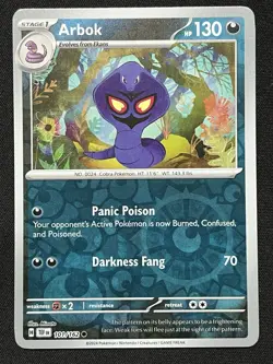 Arbok 101/162 Pokemon Temporal Forces Reverse Holo - Image 1