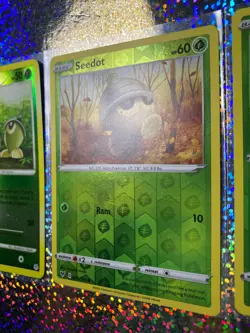 2007 Pokemon TCG Diamond & Pearl Reverse Holo 97/130 Seedot + Bonus - Image 4