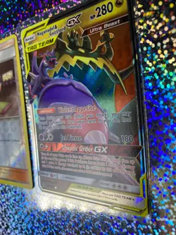 Pokemon TCG Cosmic Eclipse Ultra Rare 158/236 Naganadel & Guzzlord GX - Image 4