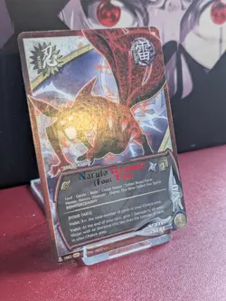 Naruto Uzumaki (Four Tails) Rare Foil Text Naruto CCG TCG Card Bandai Gallant - Image 2