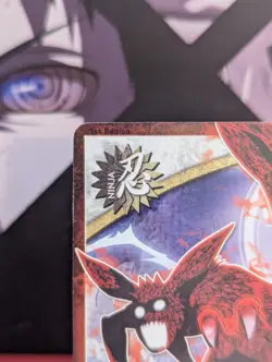 Naruto Uzumaki (Four Tails) Rare Foil Text Naruto CCG TCG Card Bandai Gallant - Image 3