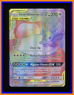 Eevee & Snorlax GX - 191/181 - Team Up - Secret Rare Holo - Pokemon Card - Image 5