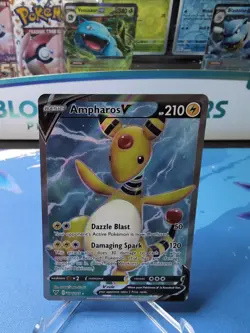 Ampharos V 171/185 Full Art Ultra Rare Sword & Shield: Vivid Voltage Pokemon NM - Image 1