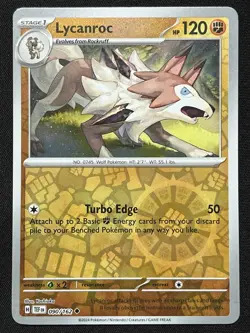 Lycanroc 090/162 Pokemon Temporal Forces Reverse Holo - Image 1