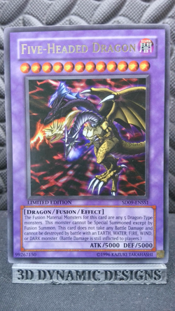 | Yugioh Five-Headed Dragon SD09-ENSS1 Ultra Rare Dinosaurs Rage NM 🔥 | - Image 1